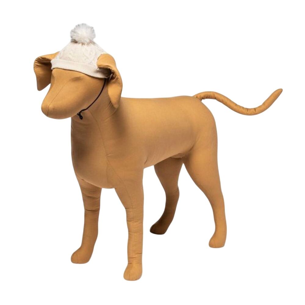 Dog Pet Hat Large / Xl Cream Knit Clothes Outfit Accessory Boots & Barkley New